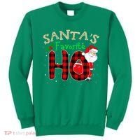 Christmas Santa's Favorite Ho Xmas Pajama Funny Naughty Sweatshirt thumb 0