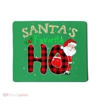 Christmas Santa's Favorite Ho Xmas Pajama Funny Naughty Mousepad thumb 0