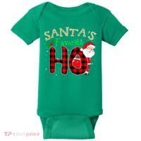 Christmas Santa's Favorite Ho Xmas Pajama Funny Naughty Baby Bodysuit thumb 0