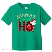 Christmas Santa's Favorite Ho Xmas Pajama Funny Naughty Toddler T-Shirt thumb 0