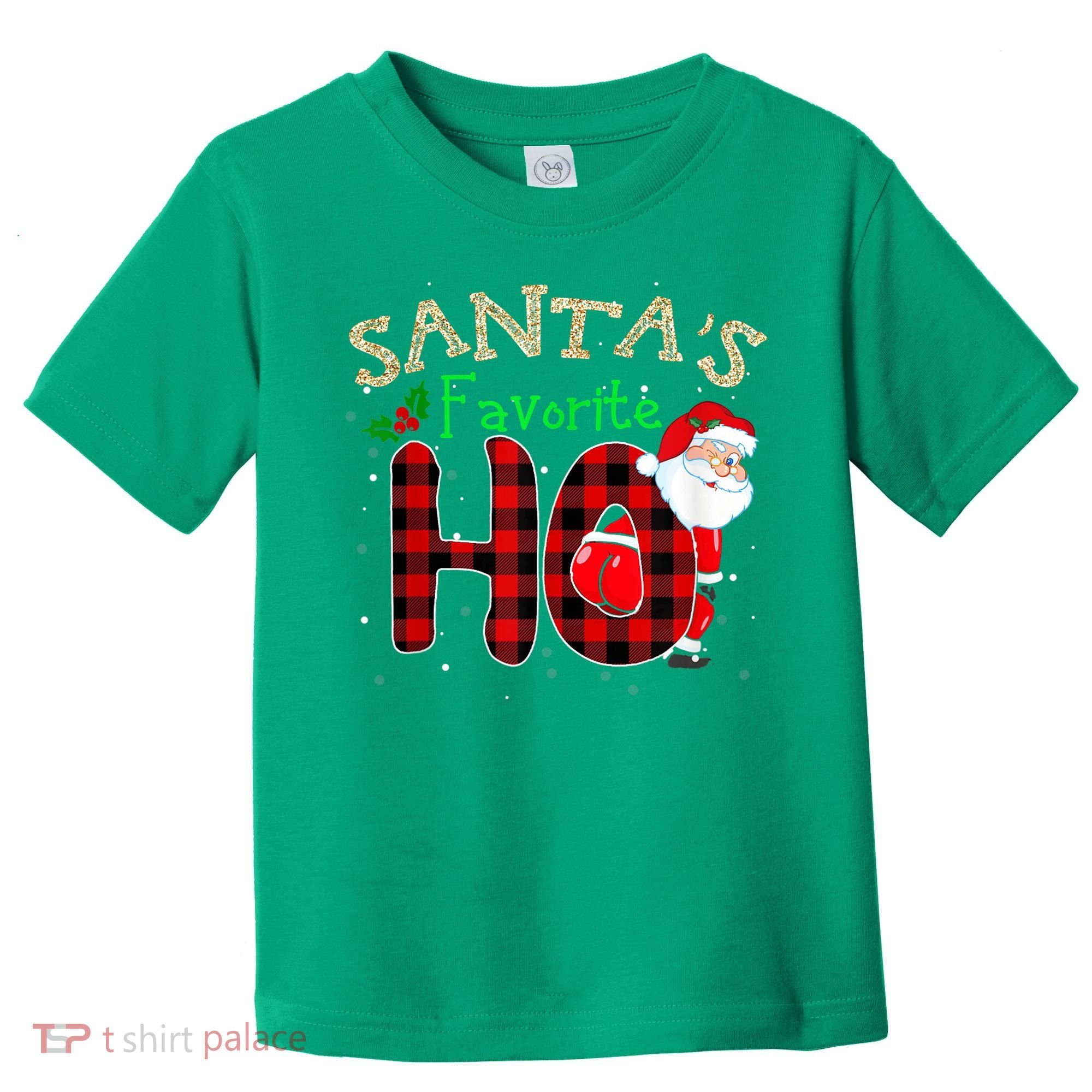 Christmas Santa's Favorite Ho Xmas Pajama Funny Naughty Toddler T-Shirt