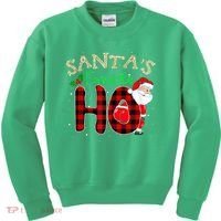 Christmas Santa's Favorite Ho Xmas Pajama Funny Naughty Kids Sweatshirt thumb 0