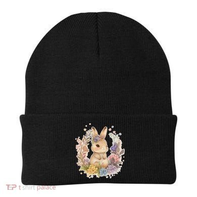 Cute Springtime Floral Baby Bunny Rabbit Beanie