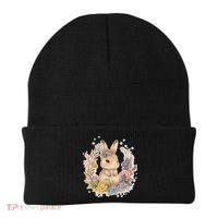 Cute Springtime Floral Baby Bunny Rabbit Beanie thumb 0