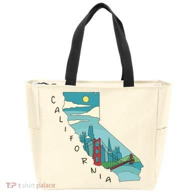 California San Francisco View Tote Bag