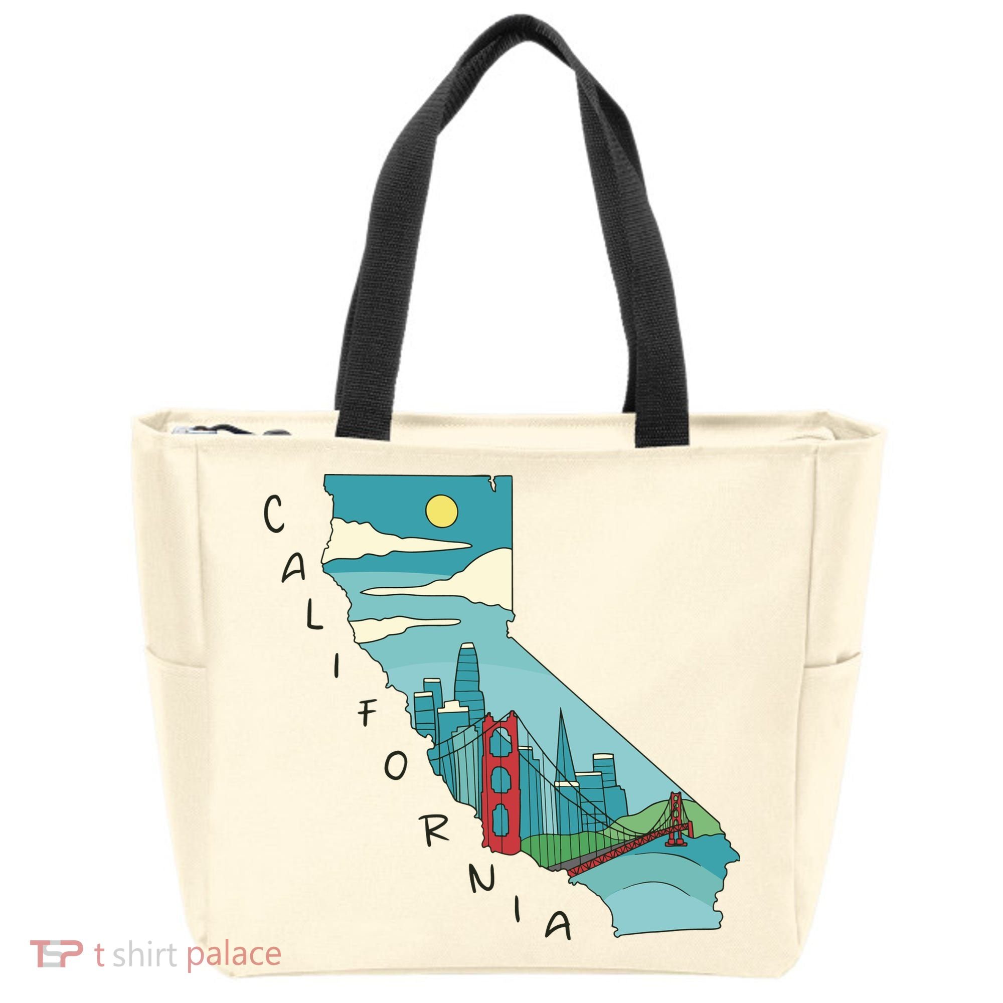 California San Francisco View Tote Bag