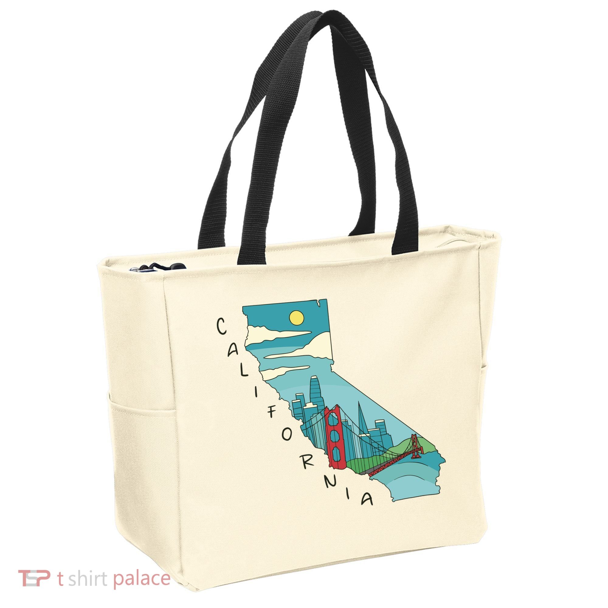 California San Francisco View Tote Bag