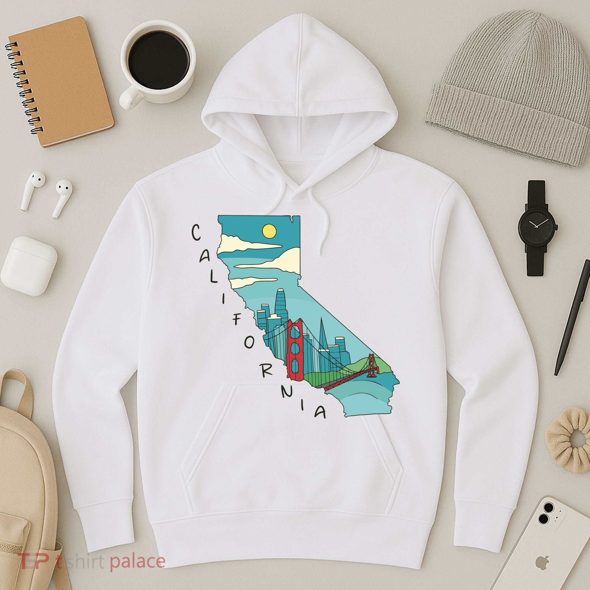 California San Francisco View Hoodie
