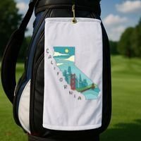 California San Francisco View Golf Towel thumb 2