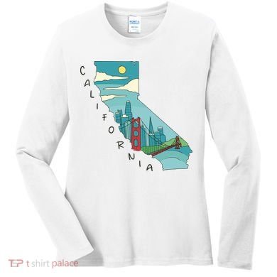California San Francisco View Women's Long Sleeve Shirt