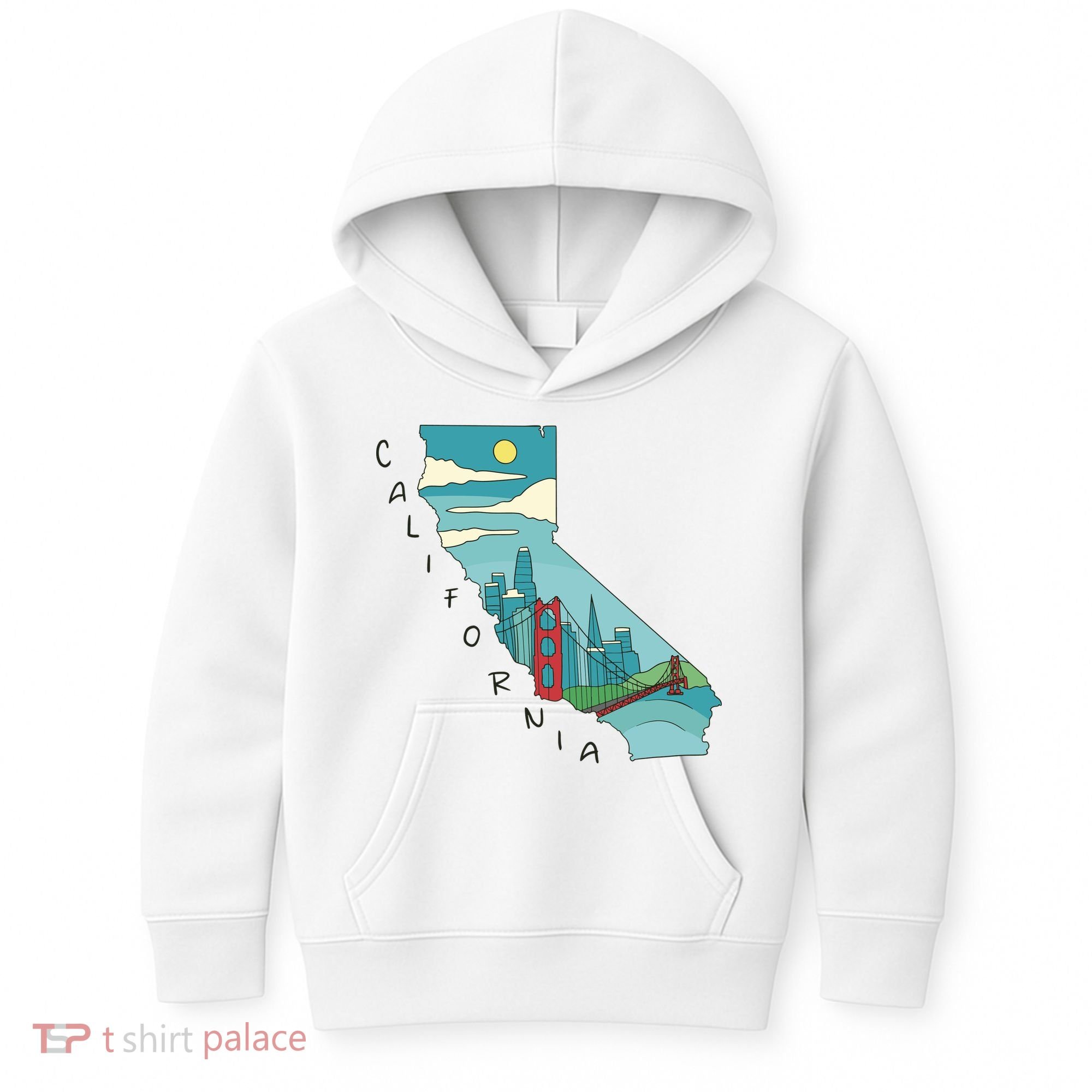 California San Francisco View Kids Hoodie