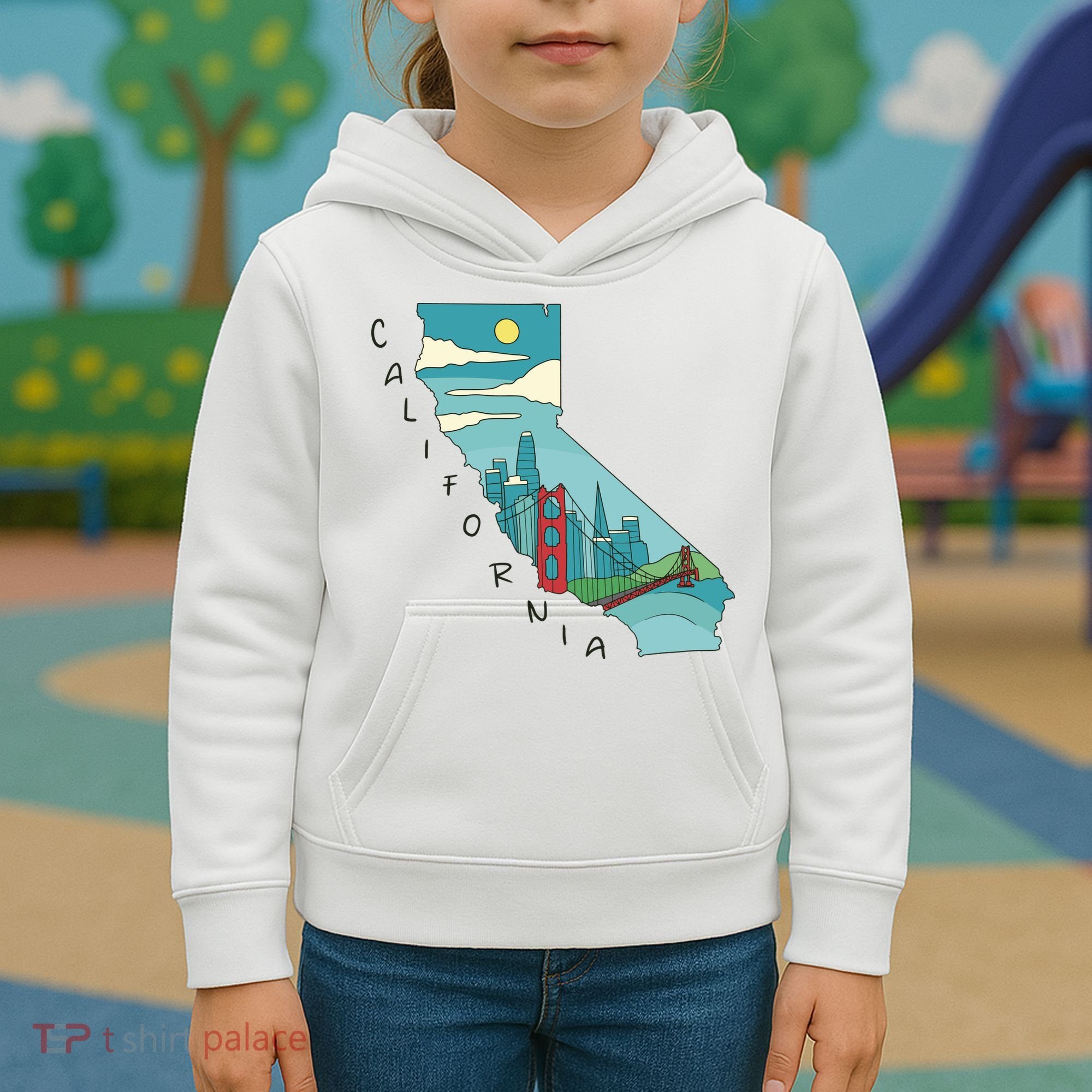 California San Francisco View Kids Hoodie