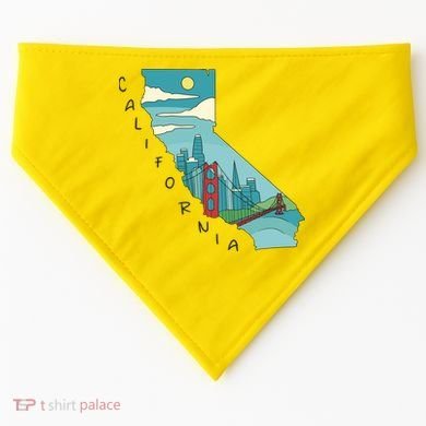 California San Francisco View USA-Made Doggie Bandana