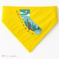 California San Francisco View USA-Made Doggie Bandana thumb 0