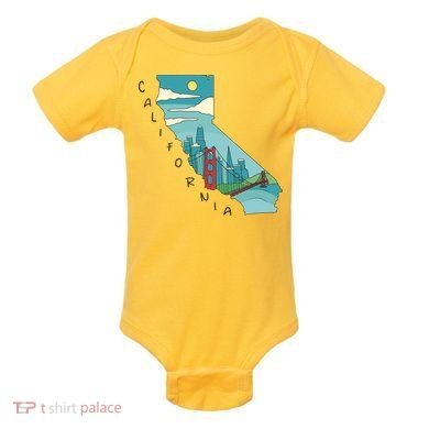 California San Francisco View Baby Bodysuit