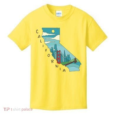California San Francisco View Kids T-Shirt