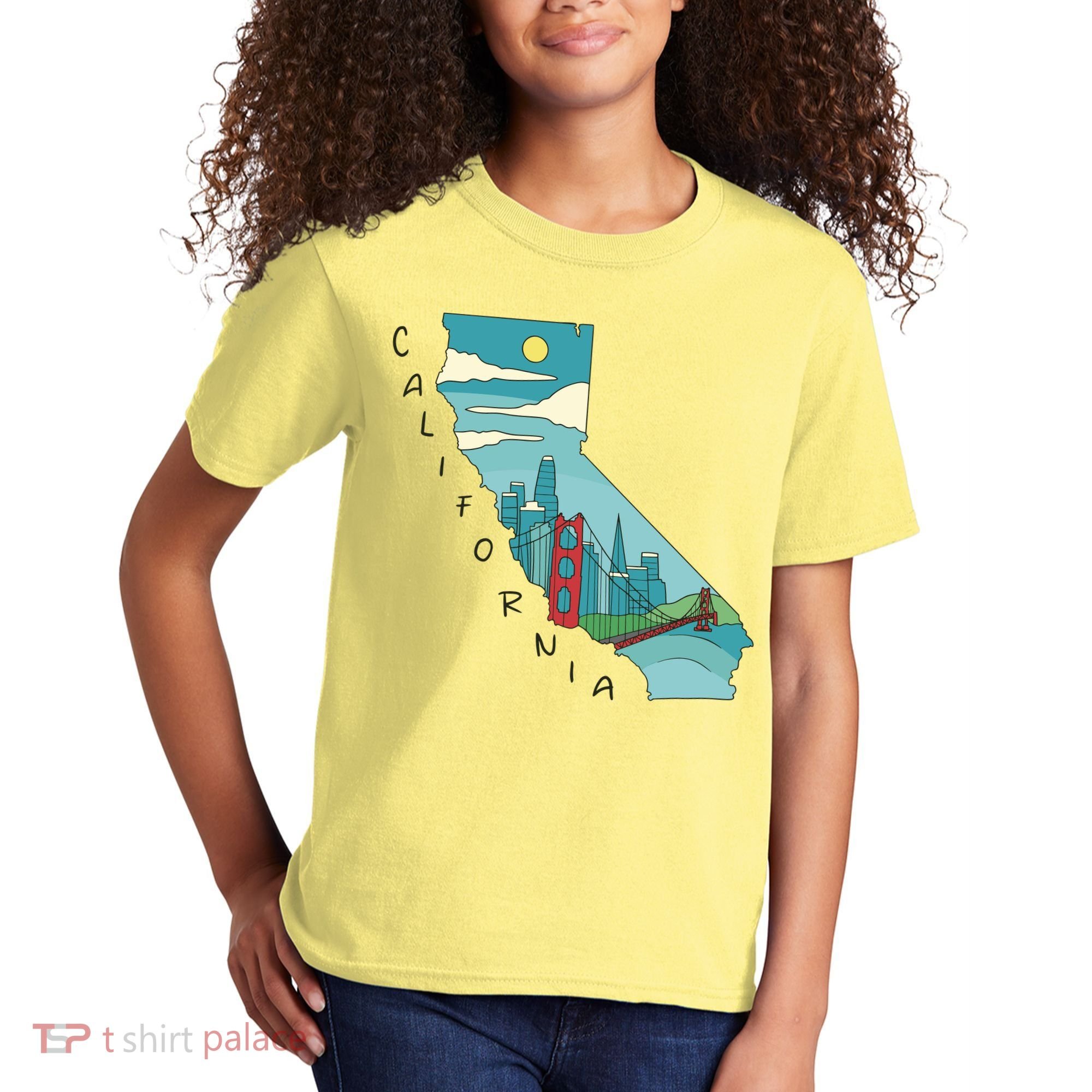 California San Francisco View Kids T-Shirt