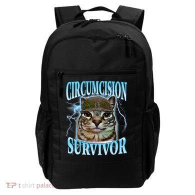 Circumcision Survivor Funny Oddly Specific Cat Meme Cats Backpack