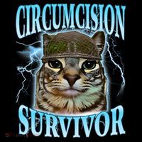 Circumcision Survivor Funny Oddly Specific Cat Meme Cats Bucket Hat thumb 4