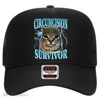Circumcision Survivor Funny Oddly Specific Cat Meme Cats Hat thumb 0