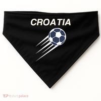 Croatia Soccer Football Croatian USA-Made Doggie Bandana thumb 0