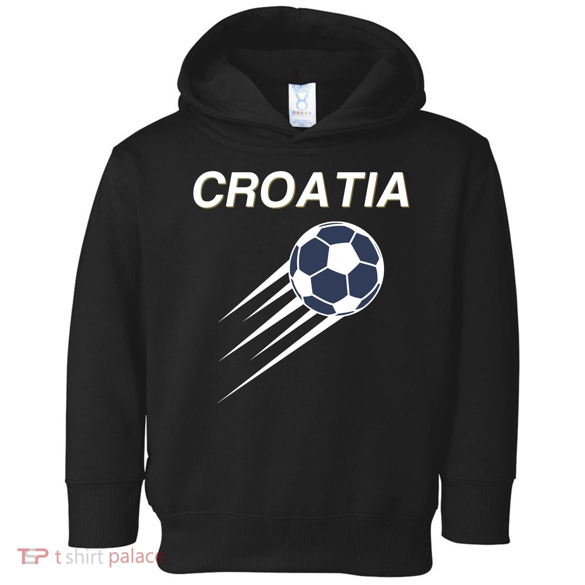 Croatia Soccer Football Croatian Toddler Hoodie
