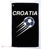 Croatia Soccer Football Croatian Golf Towel thumb 0