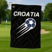 Croatia Soccer Football Croatian Golf Towel thumb 1