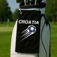 Croatia Soccer Football Croatian Golf Towel thumb 2