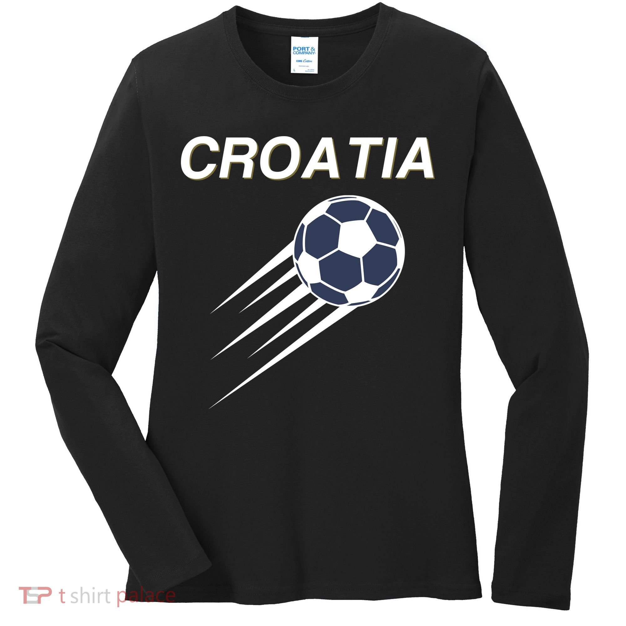 Croatia Soccer Football Croatian Women's Long Sleeve Shirt