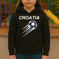 Croatia Soccer Football Croatian Kids Hoodie thumb 3