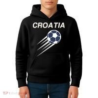Croatia Soccer Football Croatian Kids Hoodie thumb 4