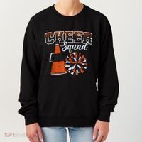 Cheer Squad Funny Cheerleader Cheerleading Orange Women's Sweatshirt thumb 0