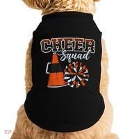 Cheer Squad Funny Cheerleader Cheerleading Orange Doggie Tank thumb 0