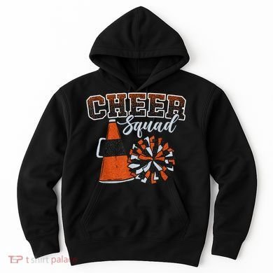 Cheer Squad Funny Cheerleader Cheerleading Orange Hoodie