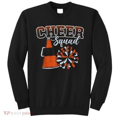 Cheer Squad Funny Cheerleader Cheerleading Orange Sweatshirt