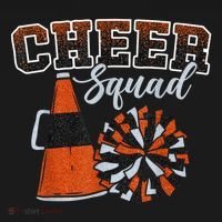 Cheer Squad Funny Cheerleader Cheerleading Orange Sweatshirt thumb 3