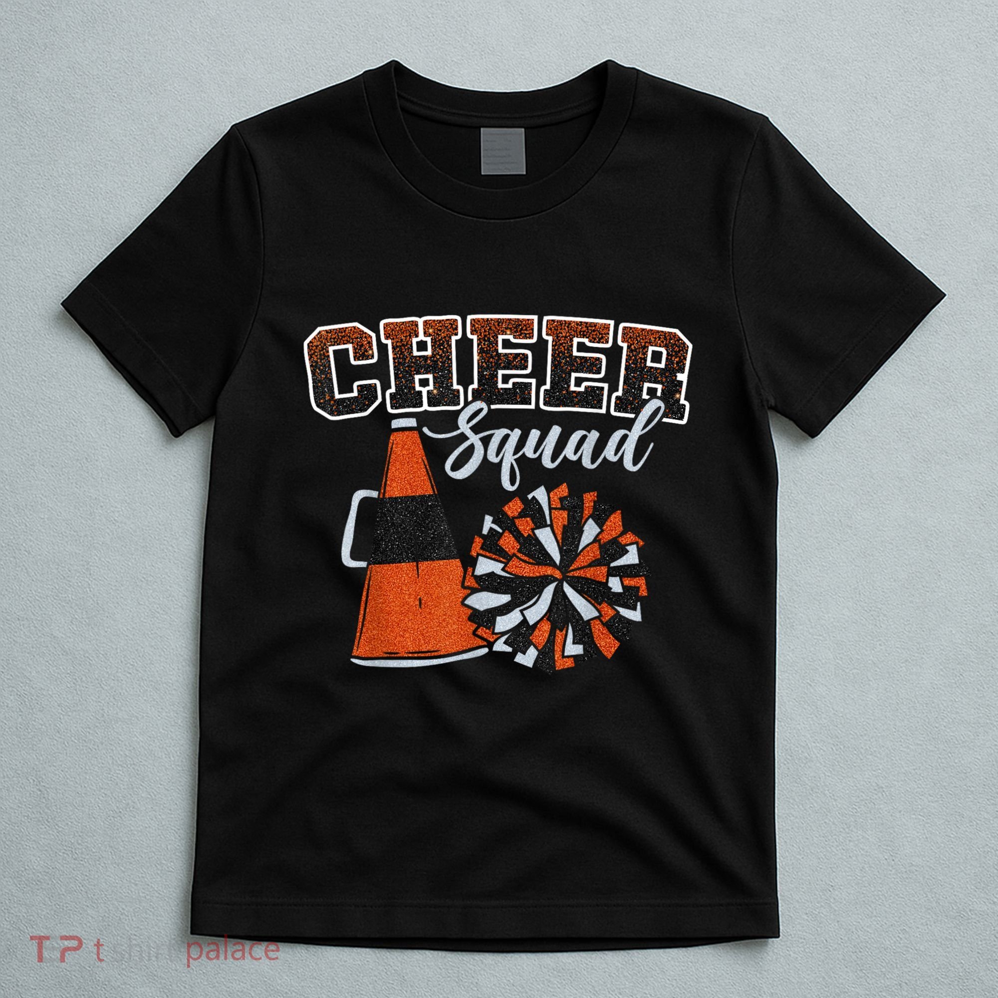Cheer Squad Funny Cheerleader Cheerleading Orange T-Shirt