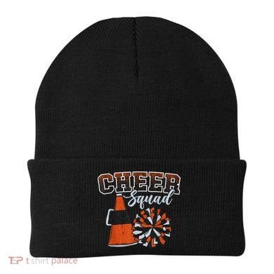 Cheer Squad Funny Cheerleader Cheerleading Orange Beanie
