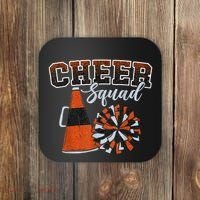 Cheer Squad Funny Cheerleader Cheerleading Orange Coaster thumb 0