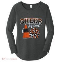 Cheer Squad Funny Cheerleader Cheerleading Orange Women's Perfect Tri Tunic Long Sleeve Shirt thumb 0