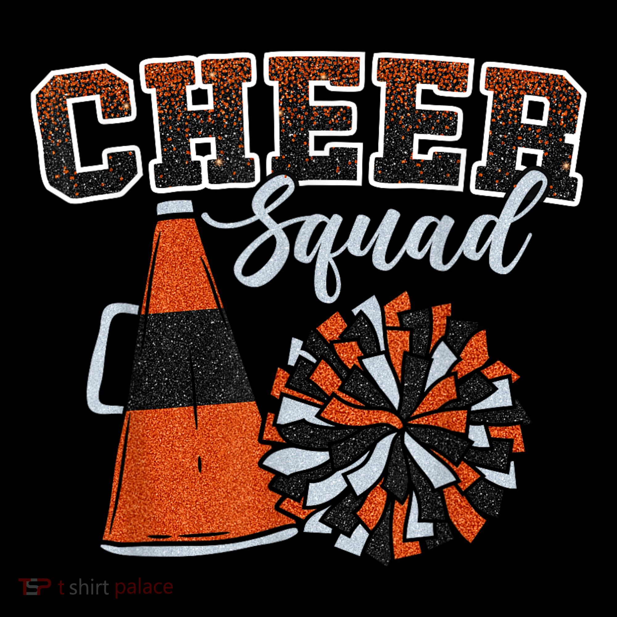 Cheer Squad Funny Cheerleader Cheerleading Orange Women's Hoodie