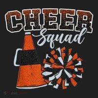 Cheer Squad Funny Cheerleader Cheerleading Orange Urban Oversized Heavyweight T-Shirt thumb 2