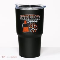 Cheer Squad Funny Cheerleader Cheerleading Orange Tumbler thumb 0