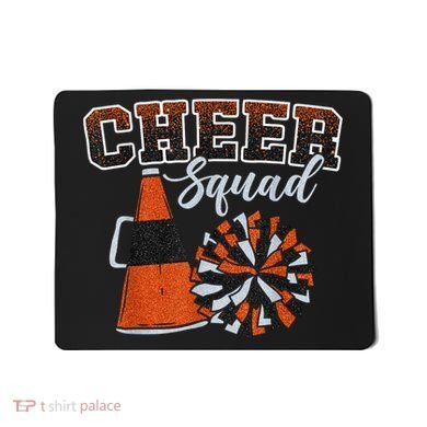 Cheer Squad Funny Cheerleader Cheerleading Orange Mousepad