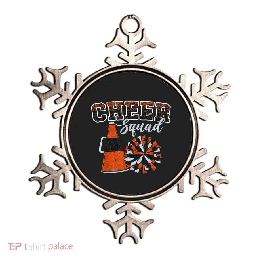 Cheer Squad Funny Cheerleader Cheerleading Orange Ornament