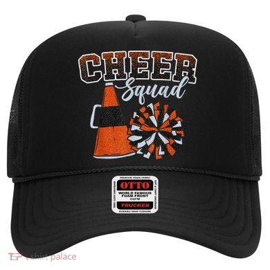 Cheer Squad Funny Cheerleader Cheerleading Orange Hat