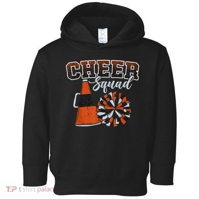 Cheer Squad Funny Cheerleader Cheerleading Orange Toddler Hoodie