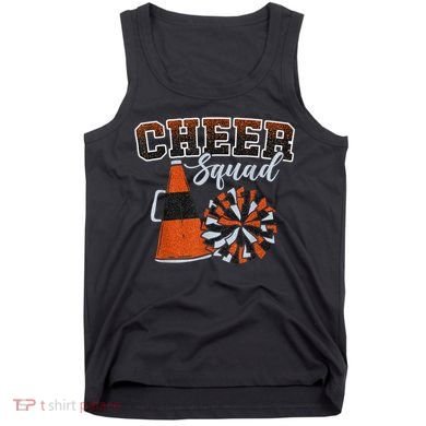 Cheer Squad Funny Cheerleader Cheerleading Orange Tank Top