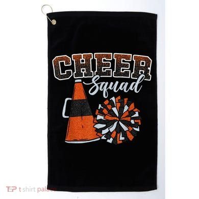 Cheer Squad Funny Cheerleader Cheerleading Orange Golf Towel